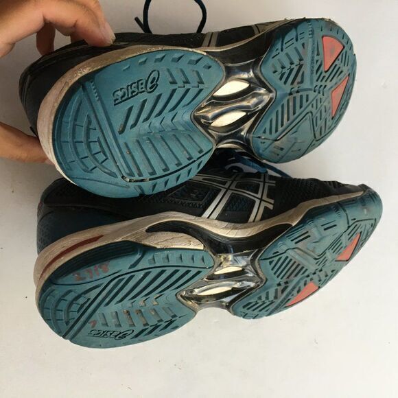 Asics Gel Solution Speed Women's Tennis Shoes Athletic Black Blue Size 7 - Picture 7 of 7